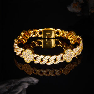 Stellar Dream - S925 Sterling Silver Inlaid Moissanite Cuban Iridescent Bracelet