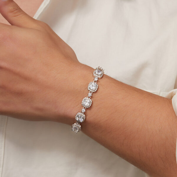 Nebula's Radiance - Ultra - Luxury Moissanite Dreamscape Bracelet - Image 2