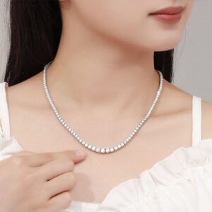 Glistening Full - Set Moissanite Necklace (0.3 - 1 Carat)