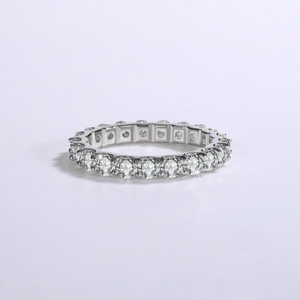 Eternity Moissanite Band Ring - Image 3